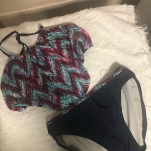 Girls 2 piece bathing suit sz 12